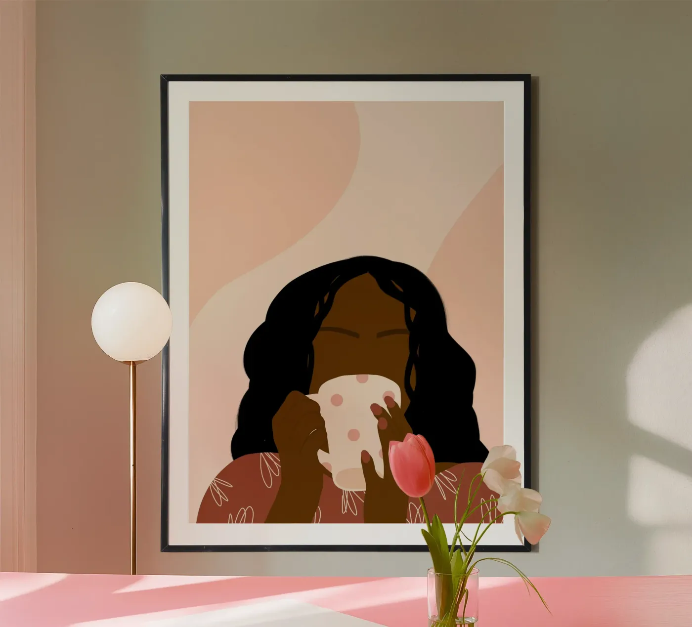 Afro Coffee poster by Mathudace Créas