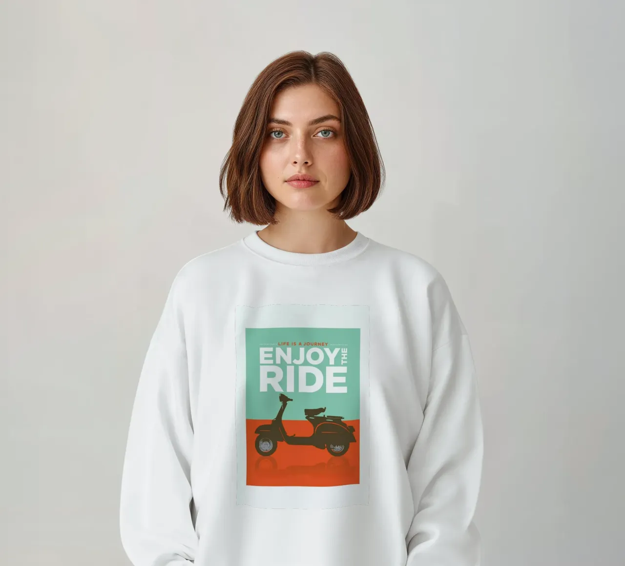 Enjoy the ride - Vespa felpa da Visual Philosophy