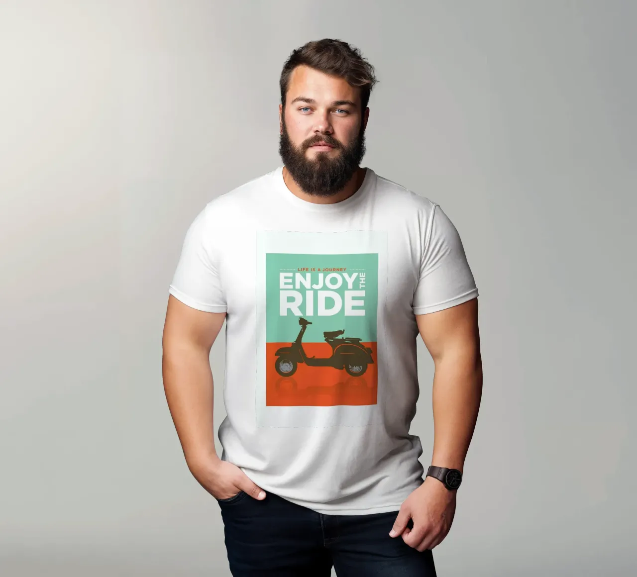 Enjoy the ride - Vespa t-shirt da Visual Philosophy