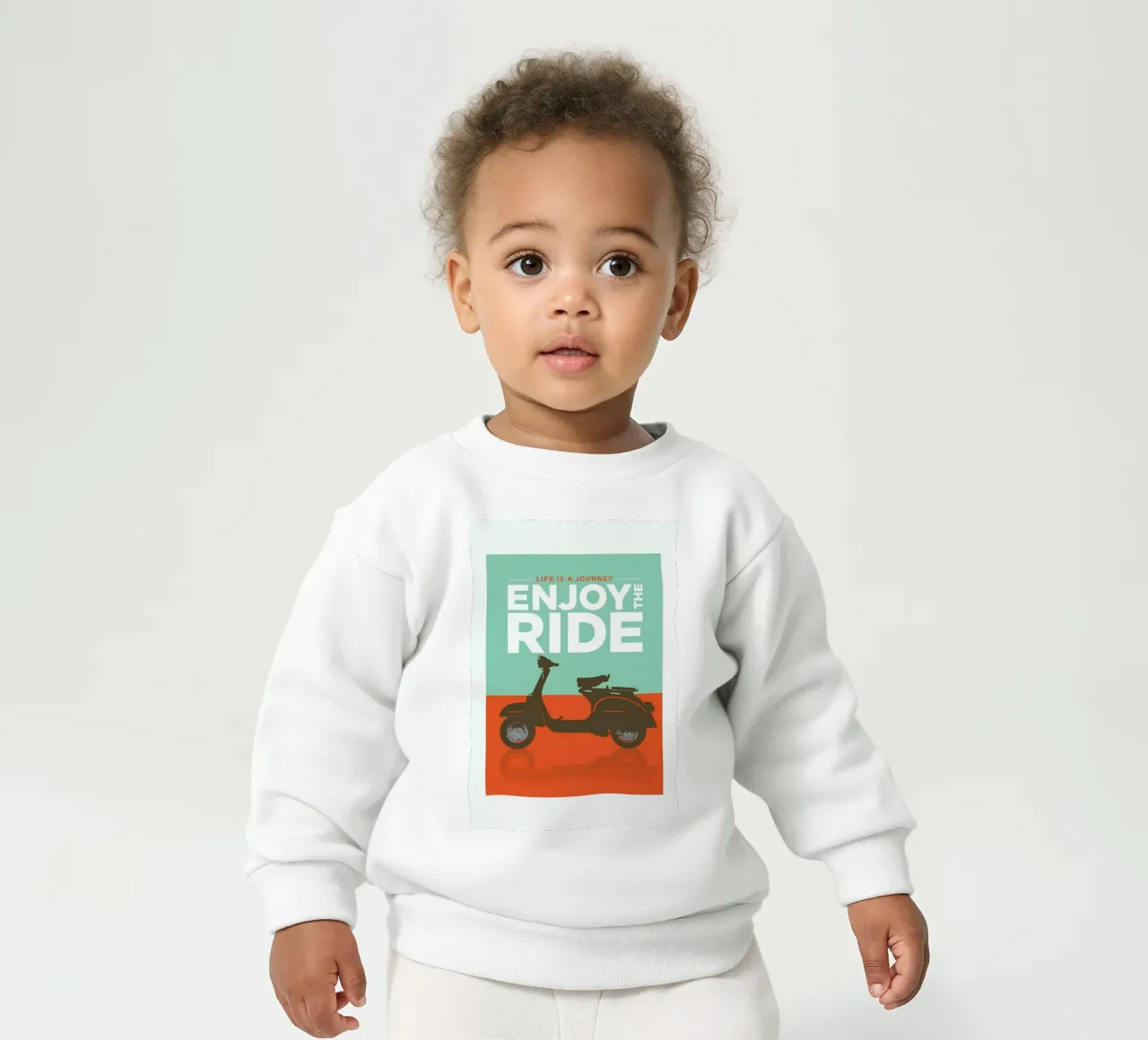 Enjoy the ride - Vespa felpa neonato da Visual Philosophy