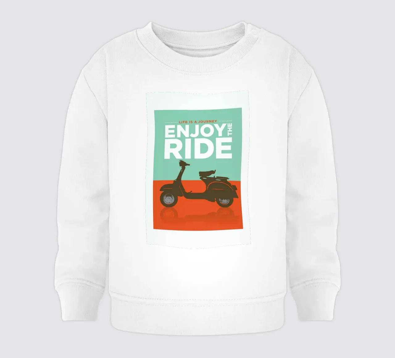 Enjoy the ride - Vespa felpa neonato da Visual Philosophy