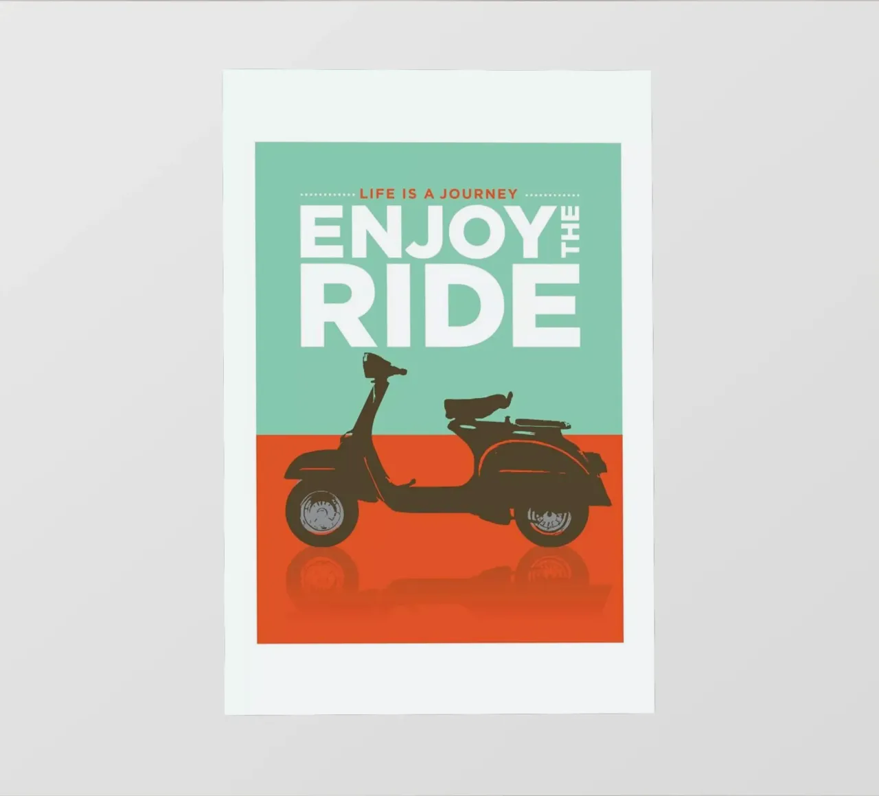 Enjoy the ride - Vespa telo in pvc da Visual Philosophy