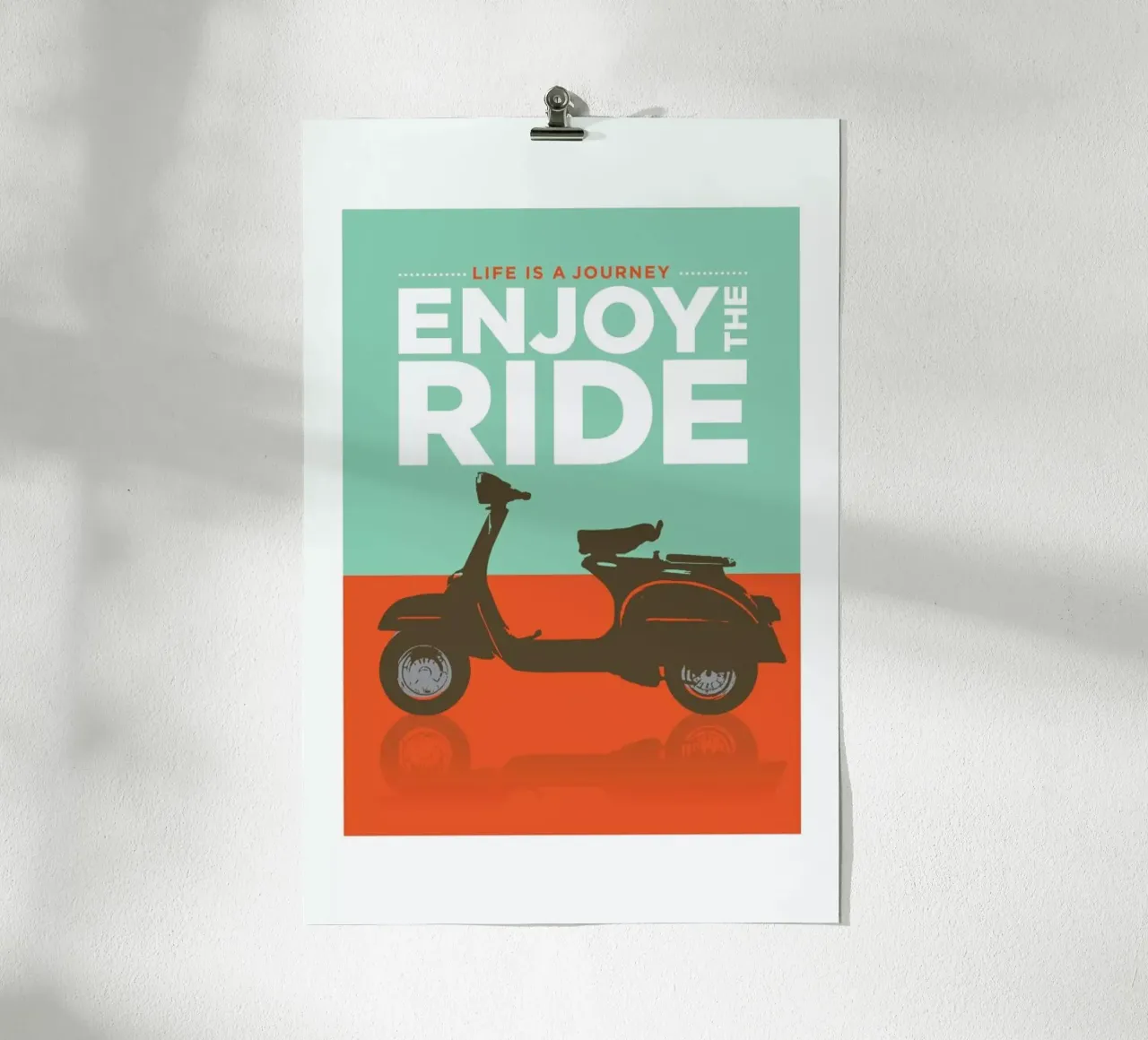 Enjoy the ride - Vespa carta hahnemühle da Visual Philosophy