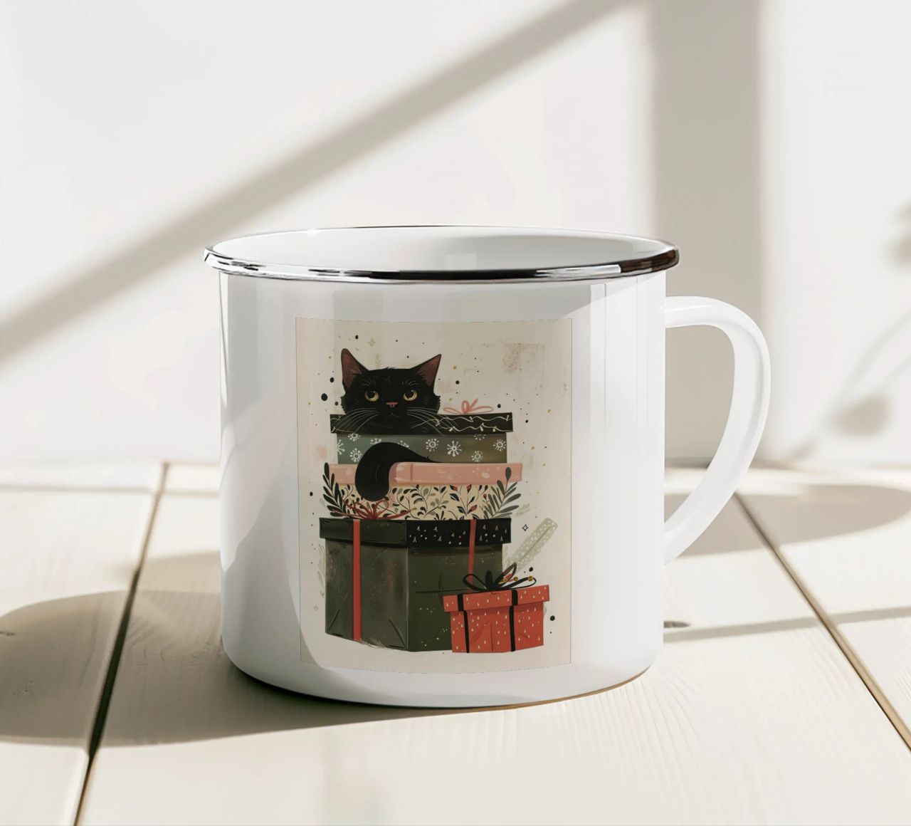 Sorprese incartate alla perfezione tazza in smalto da DaarbyN