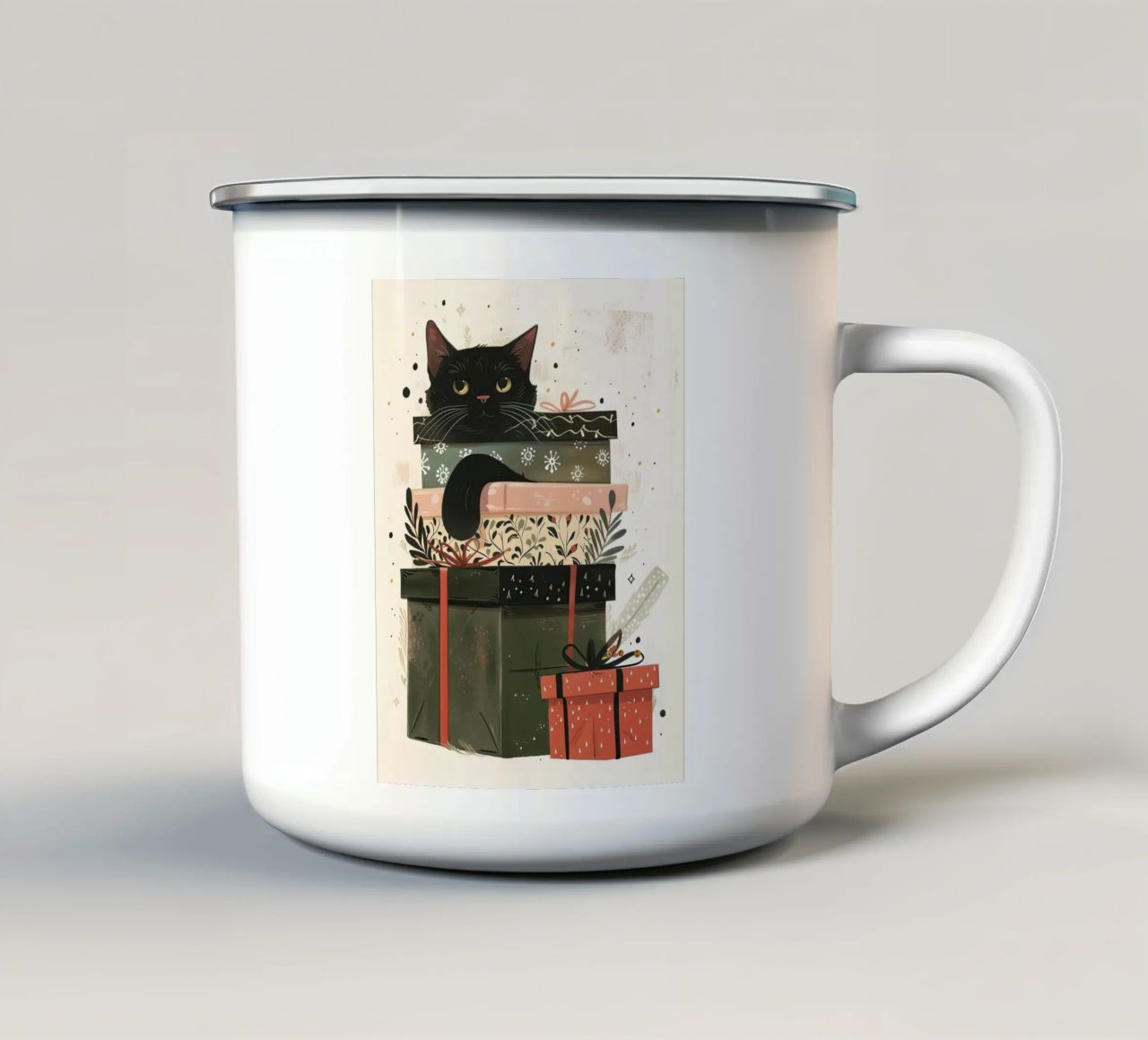 Sorprese incartate alla perfezione tazza in smalto da DaarbyN