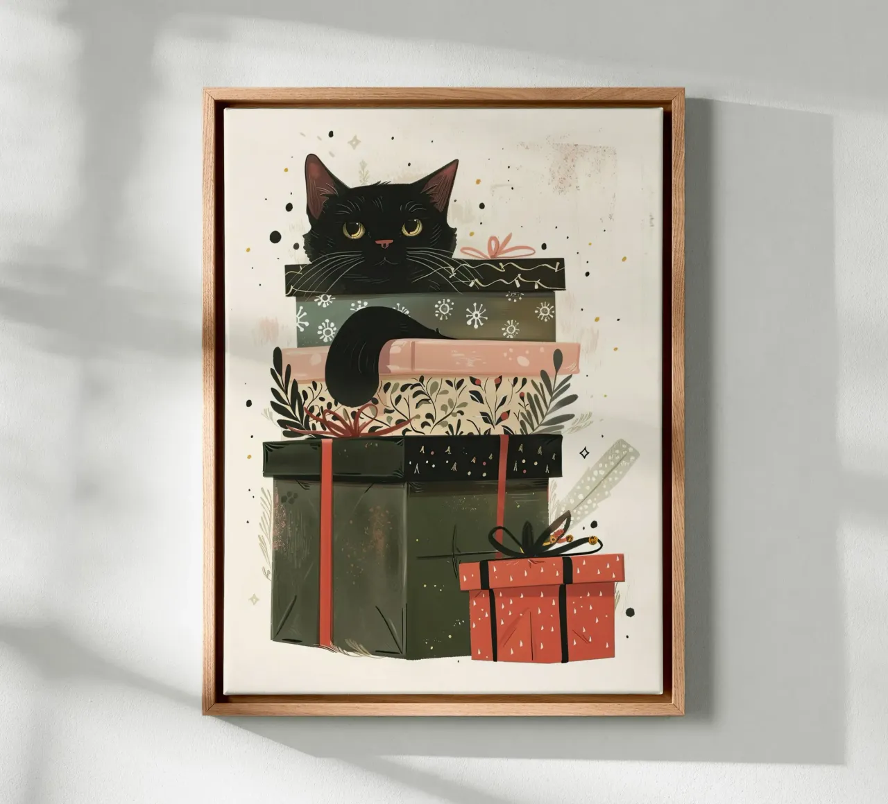 Purrfectly Wrapped Surprises canvas by DaarbyN