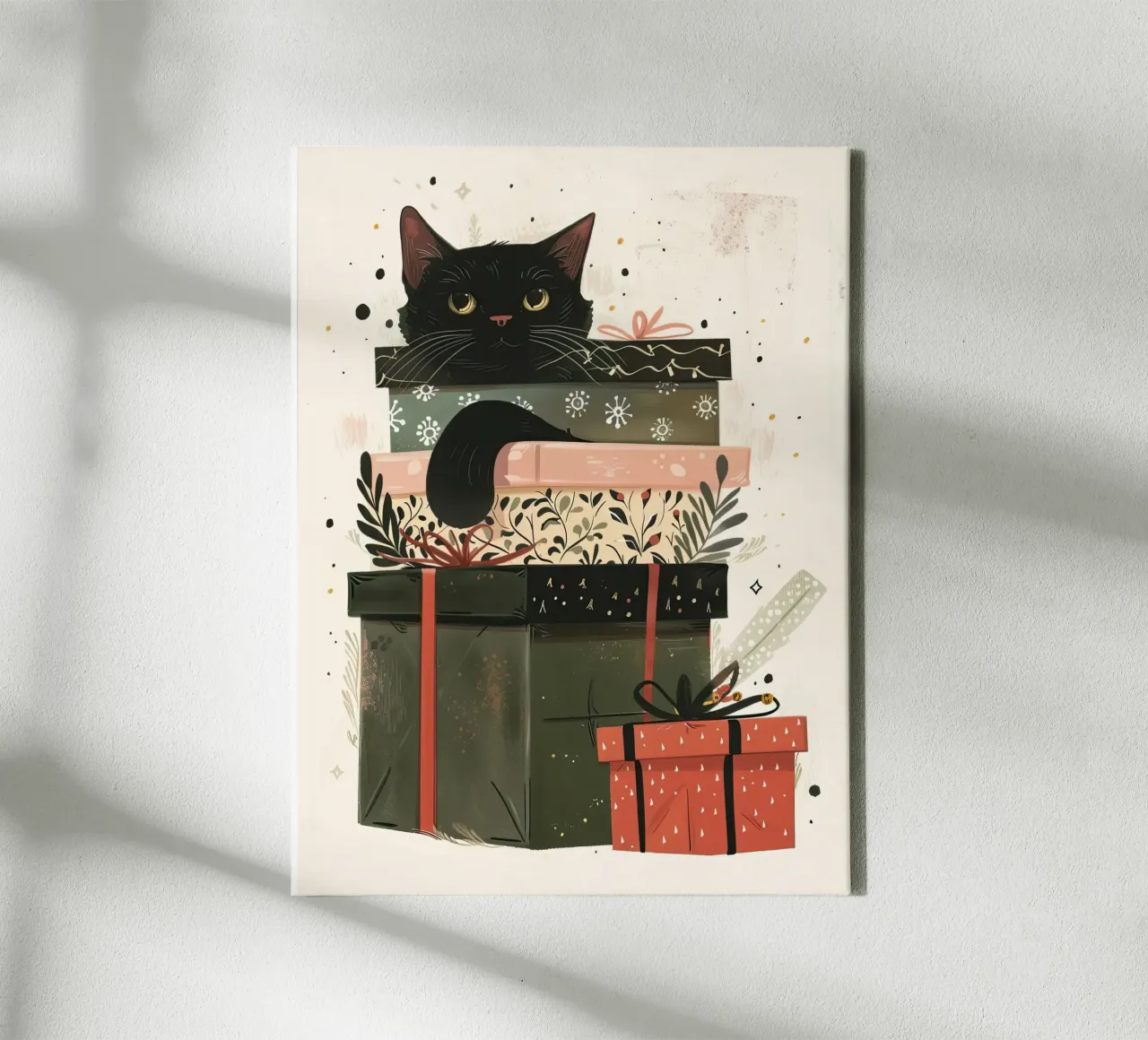 Purrfectly Wrapped Surprises canvas by DaarbyN