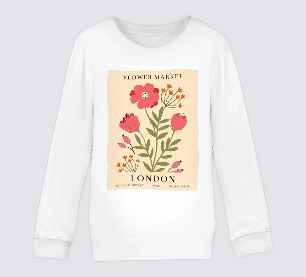 Poster floreale botanico - Design floreale vintage felpa bambino da Whole©