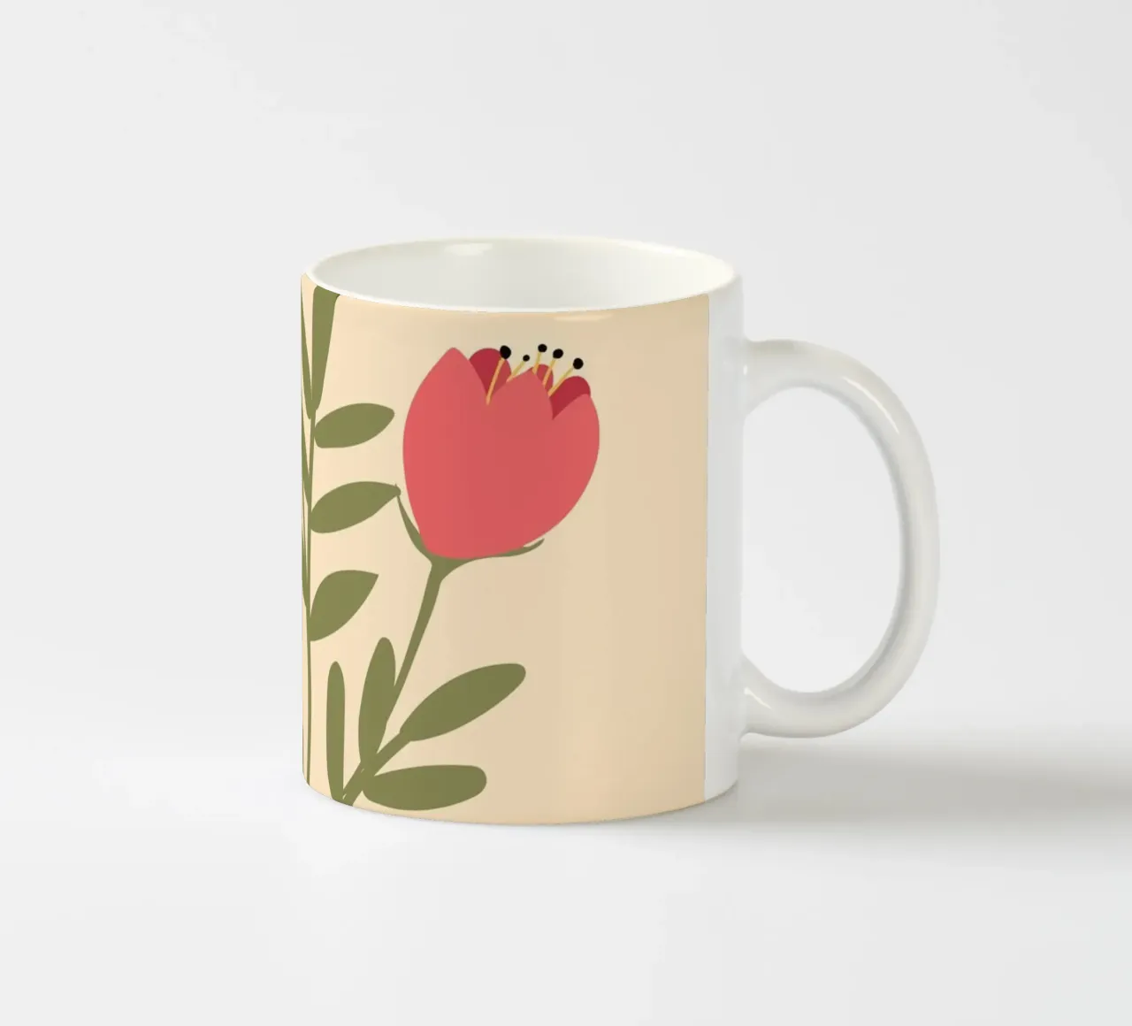 Poster floreale botanico - Design floreale vintage tazza in ceramica da Whole©