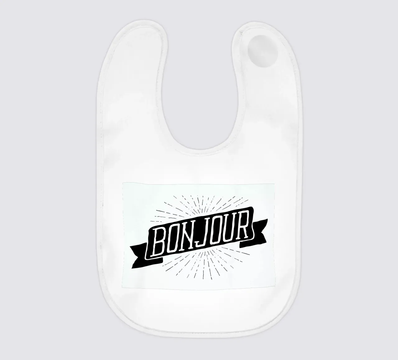 Bonjour baby bib by JONATTEND