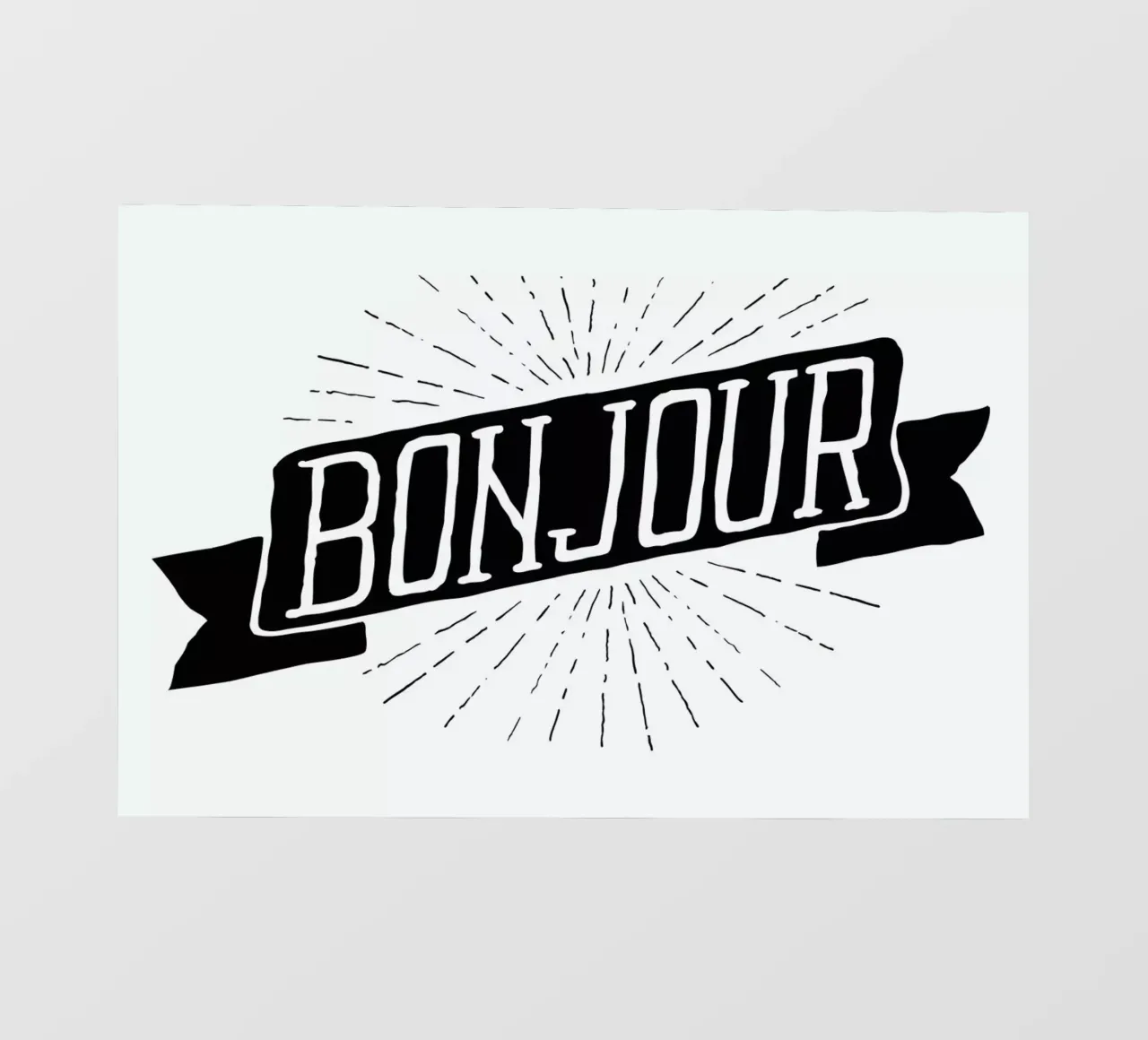 Bonjour telo in pvc da JONATTEND