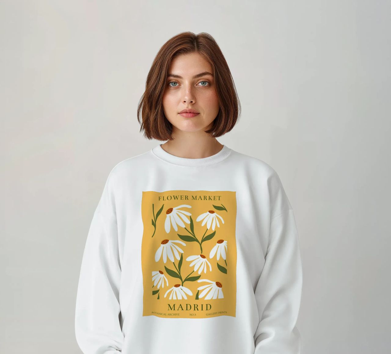 Daisy Art - Design botanico retrò felpa da Whole©