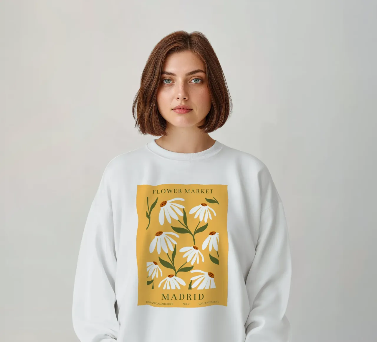 Daisy Art - Design botanico retrò felpa da Whole©