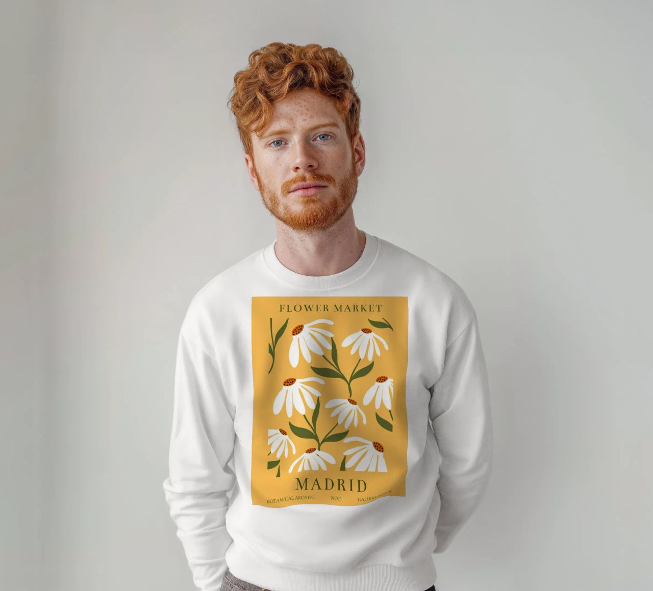 Daisy Art - Design botanico retrò felpa da Whole©