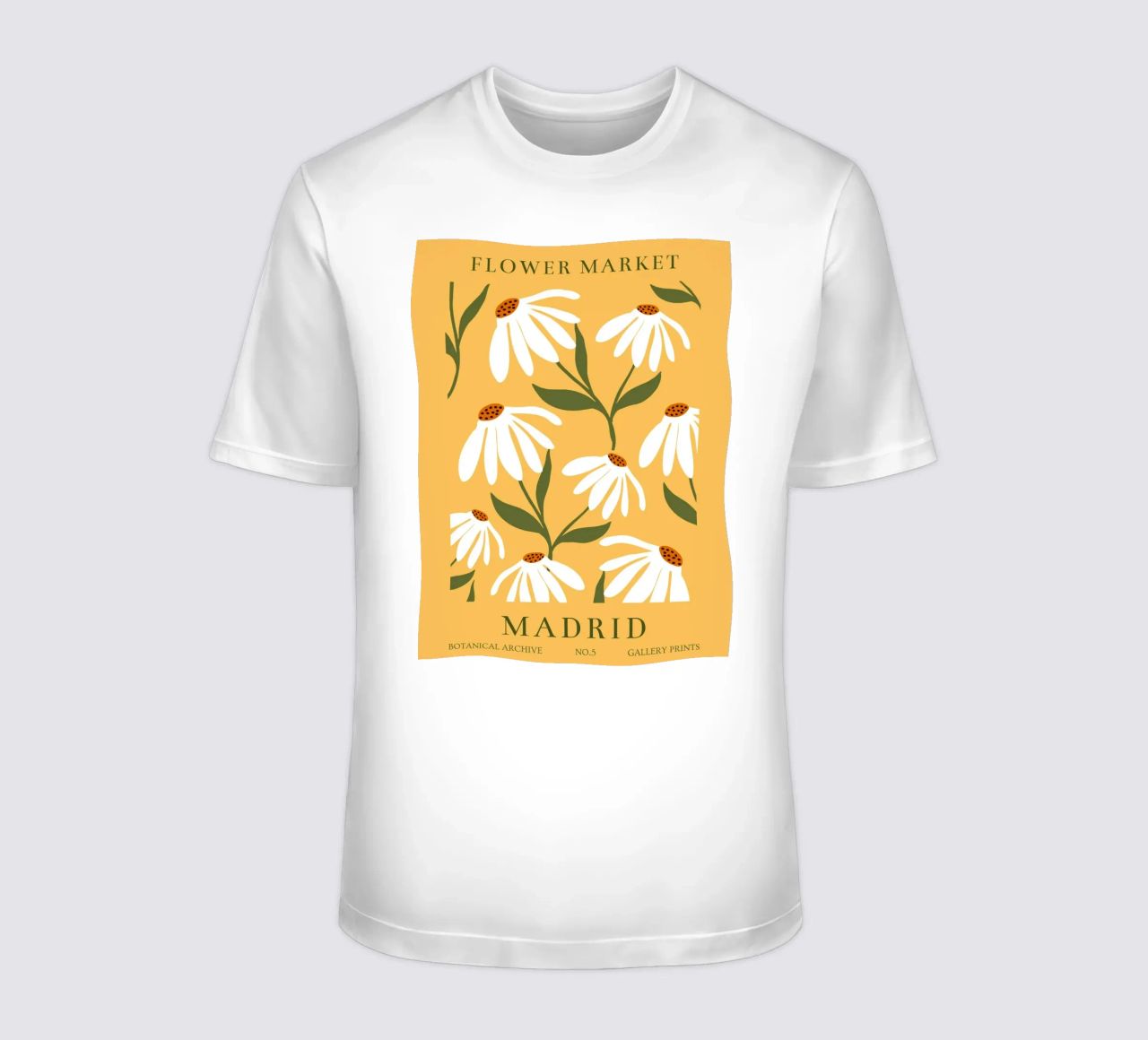 Daisy Art - Design botanico retrò t-shirt da Whole©