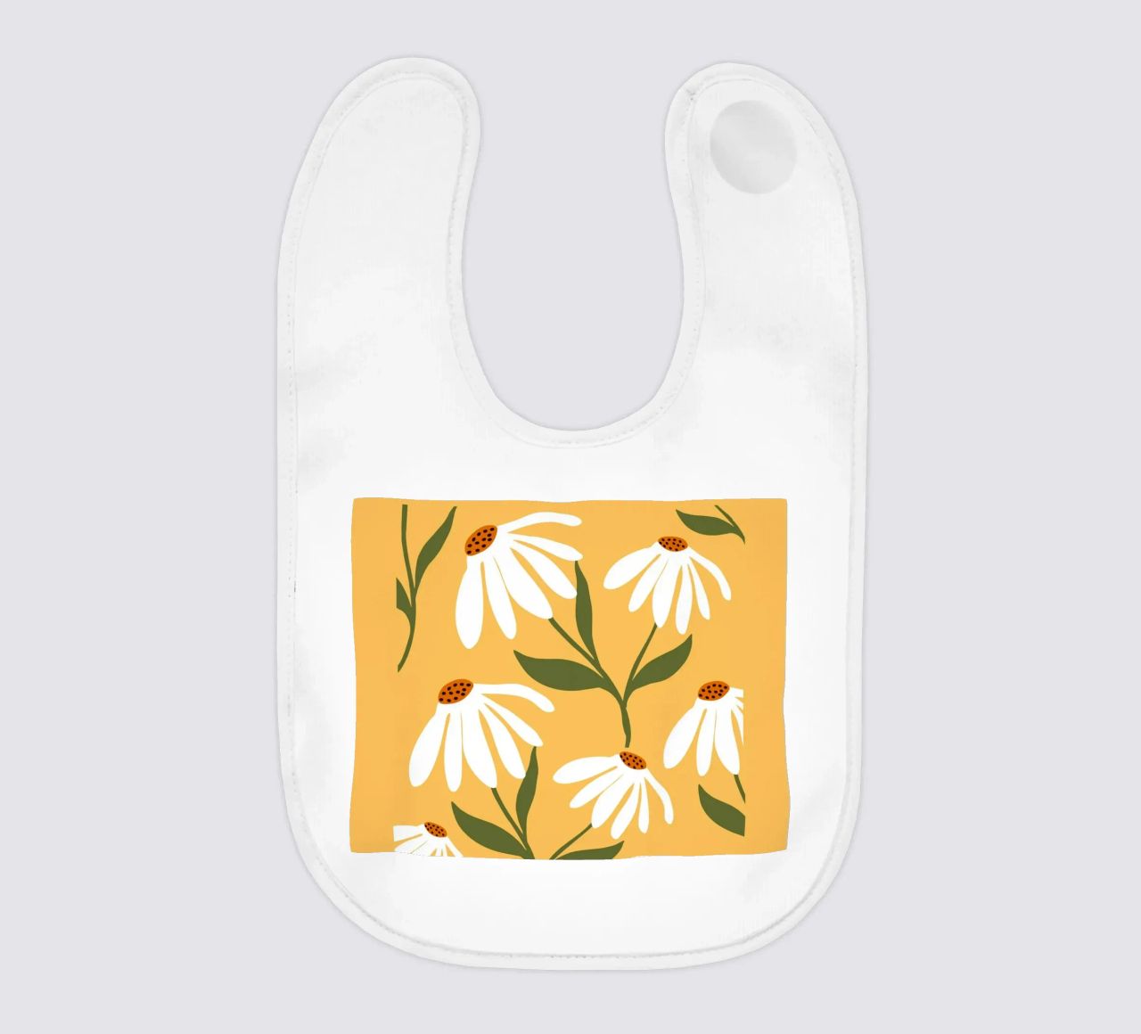 Daisy Art - Design botanico retrò bavaglino da Whole©