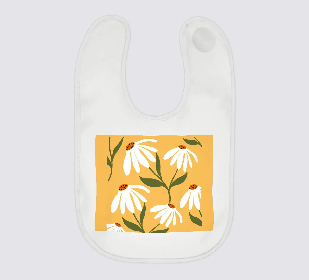 Daisy Art - Design botanico retrò bavaglino da Whole©