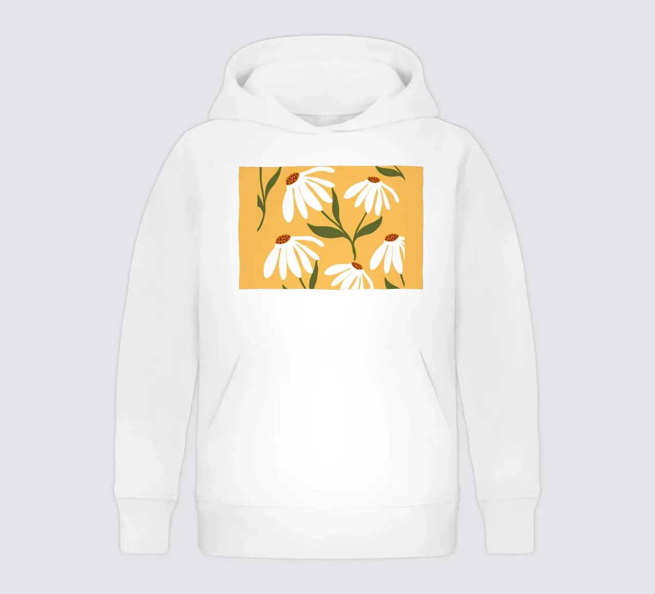 Daisy Art - Design botanico retrò felpa bambino con cappuccio da Whole©