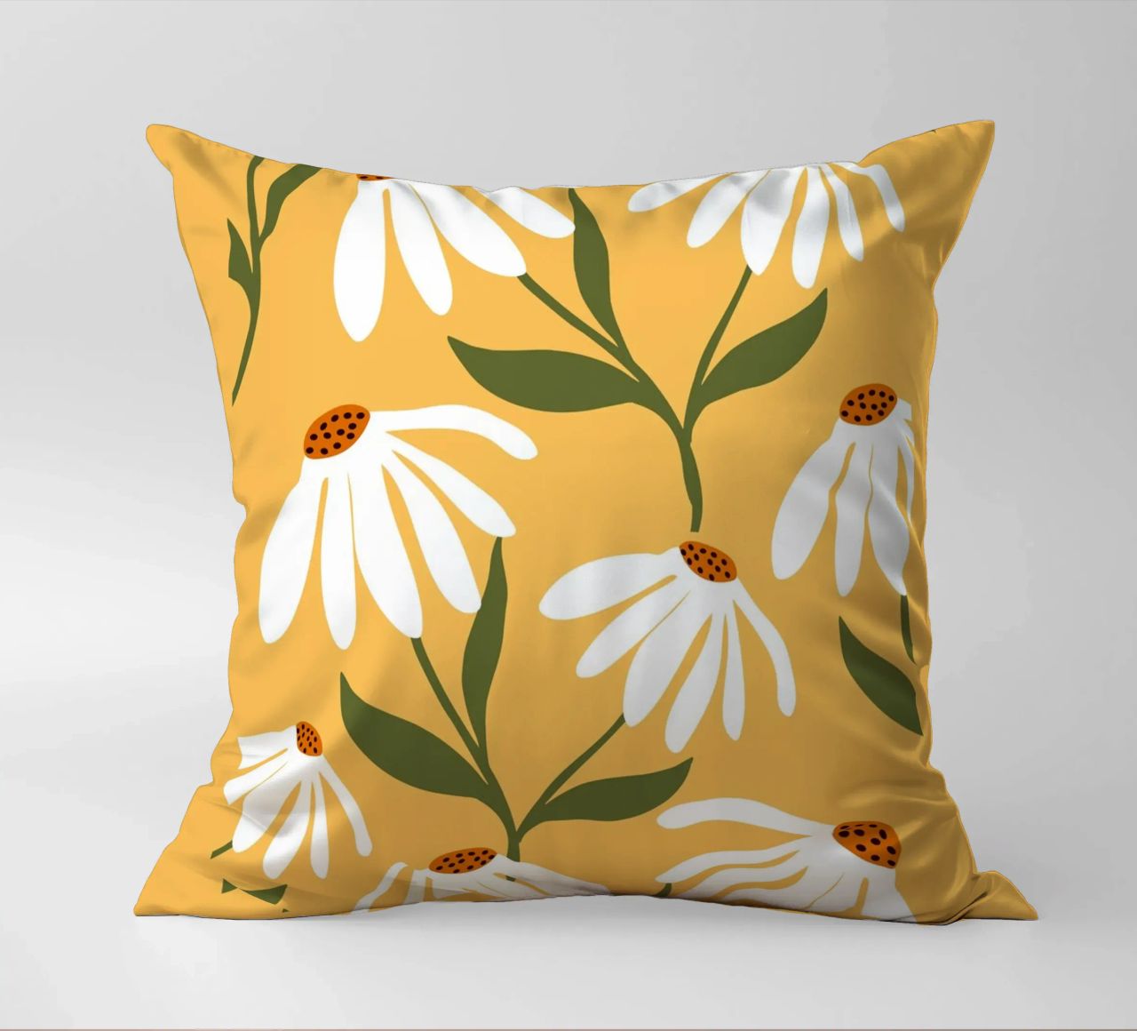 Daisy Art - Design botanico retrò cuscino da Whole©