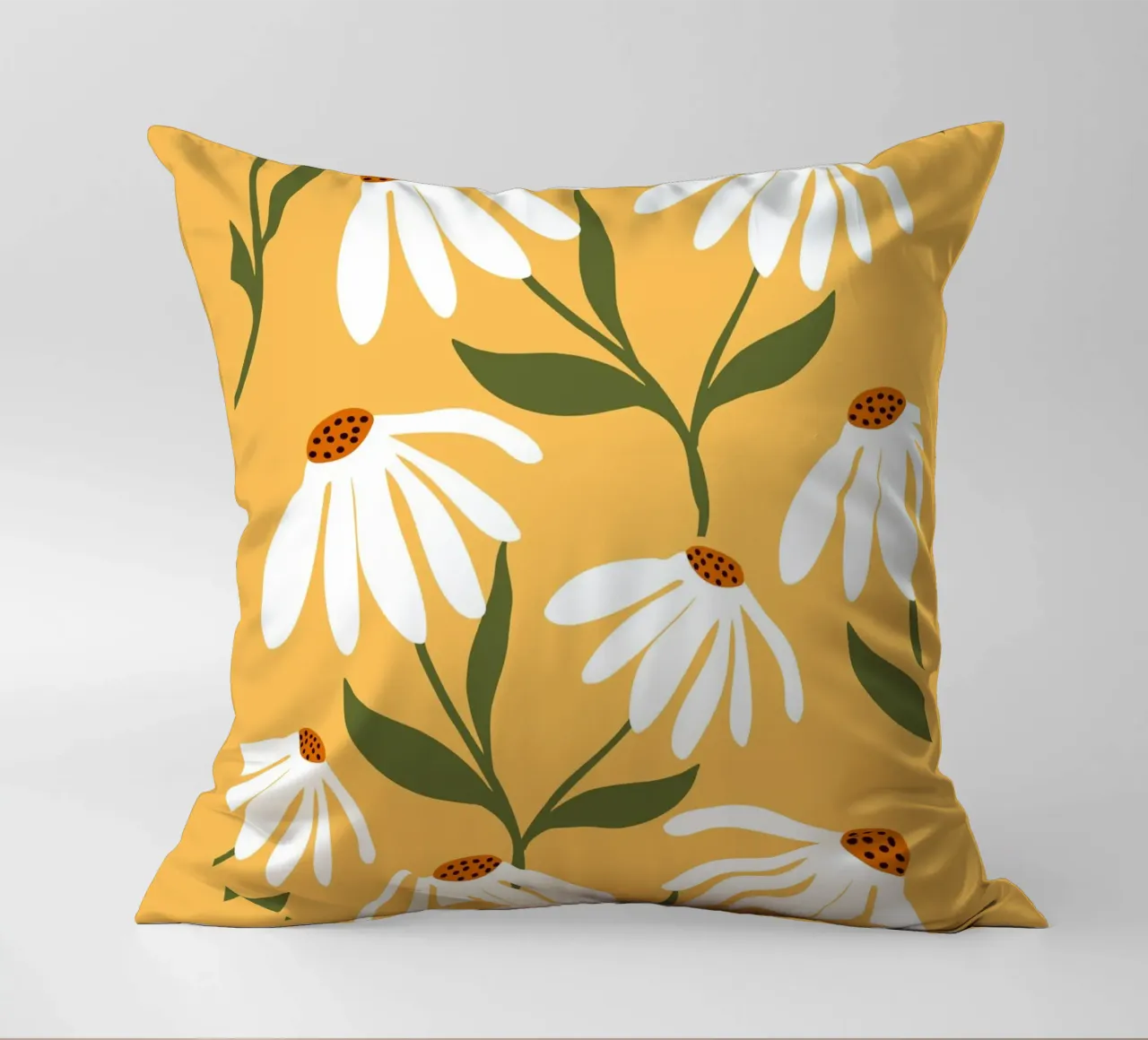 Margriet Kunst - Retro Botanisch Ontwerp kussen van Whole©