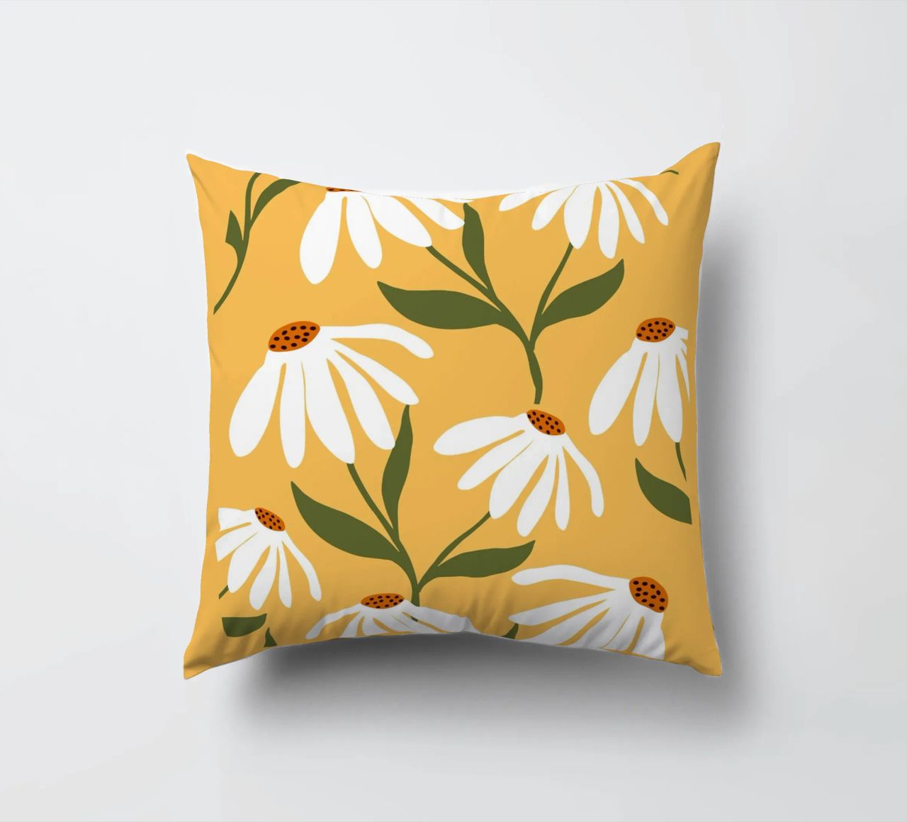 Daisy Art - Design botanico retrò cuscino da Whole©