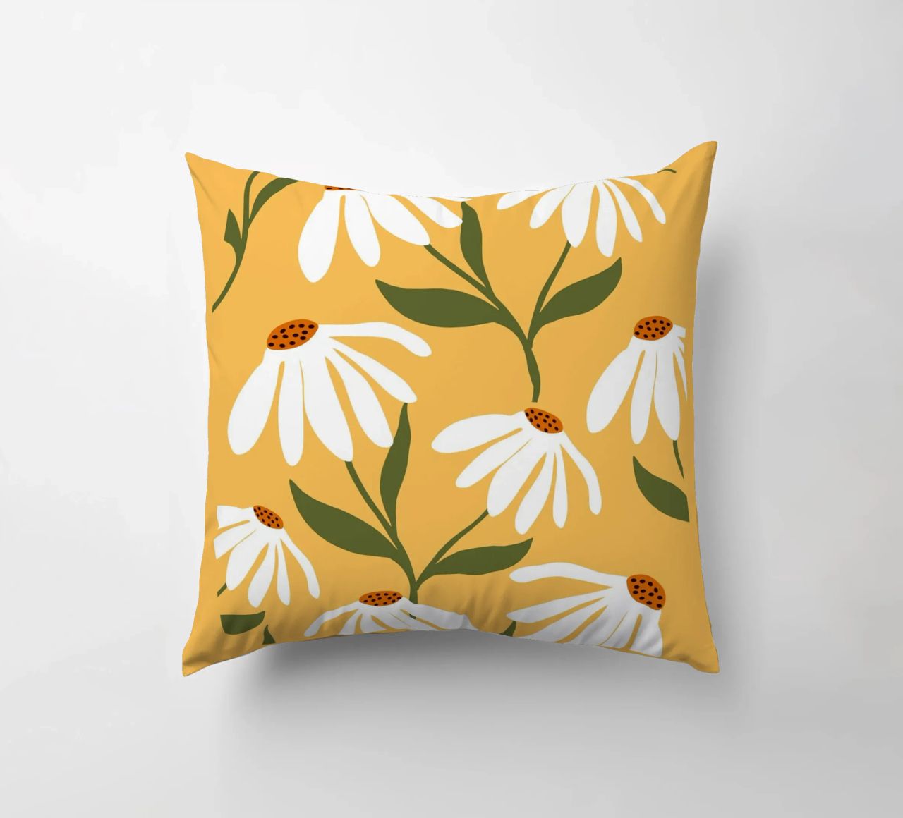 Daisy Art - Design botanico retrò cuscino da Whole©