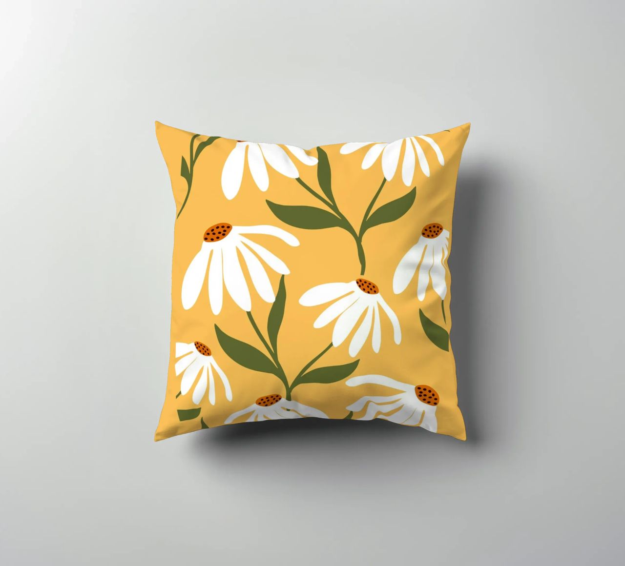 Daisy Art - Design botanico retrò cuscino da Whole©