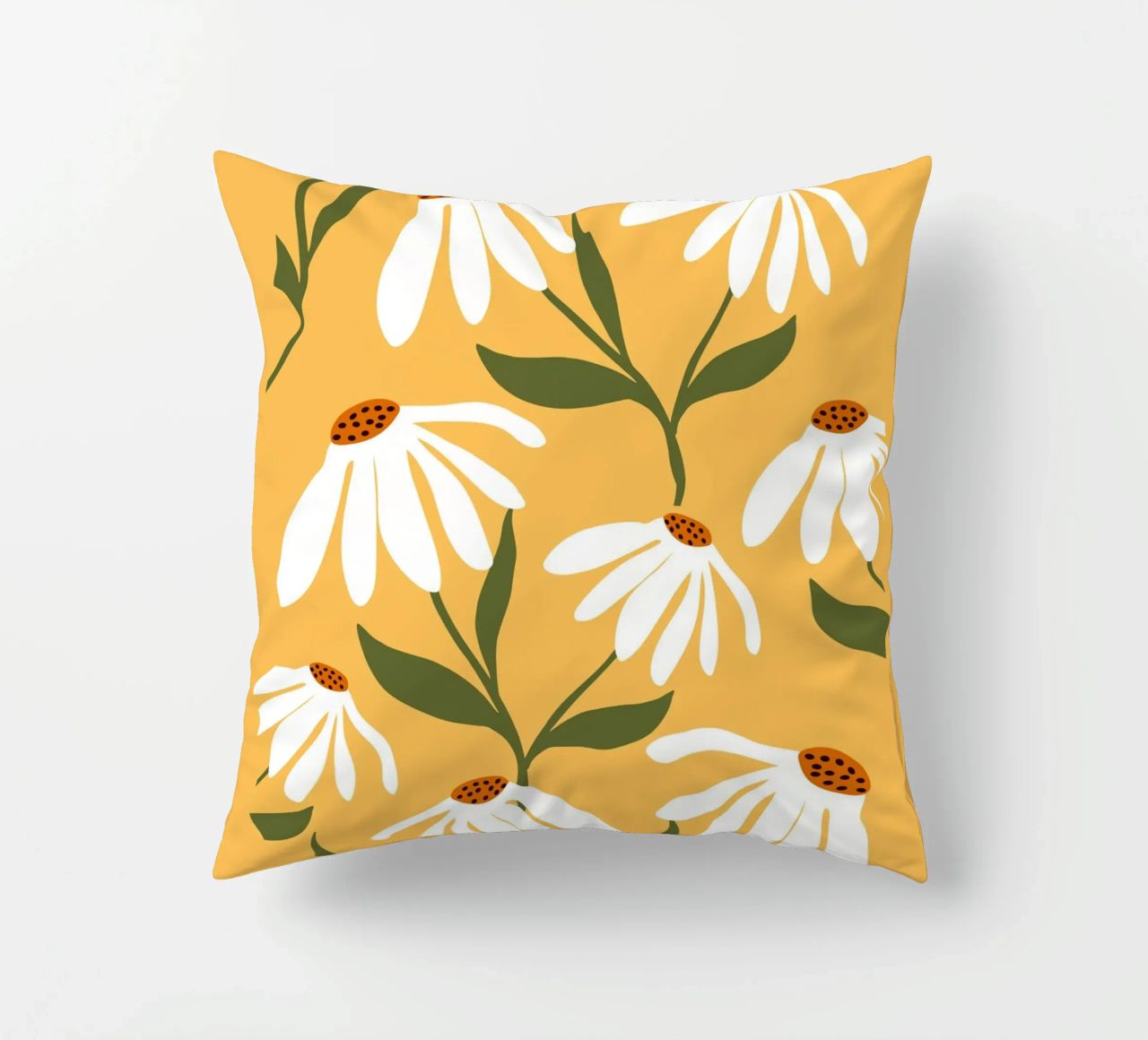 Daisy Art - Design botanico retrò cuscino da Whole©
