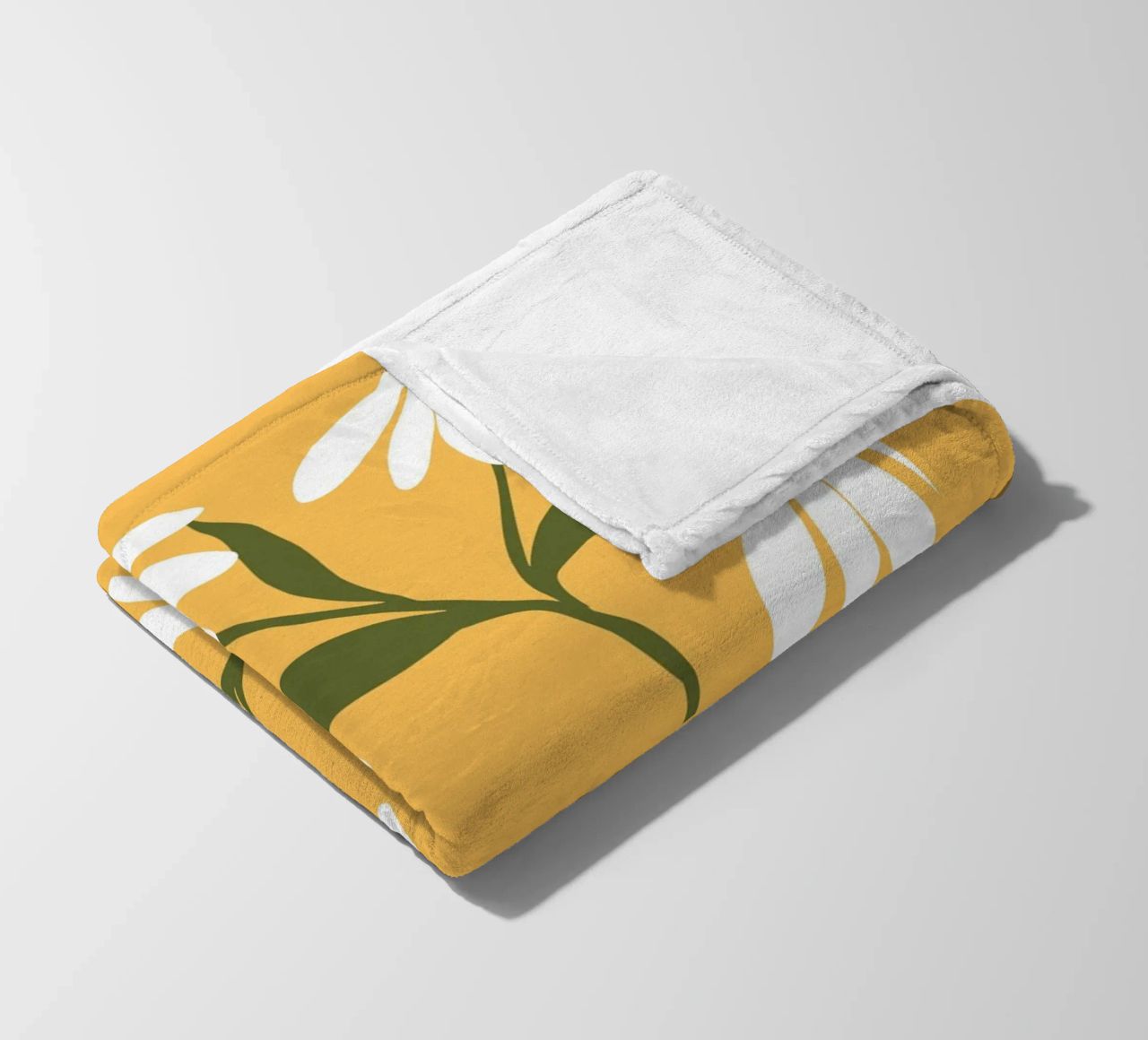 Daisy Art - Design botanico retrò coperta in pile da Whole©