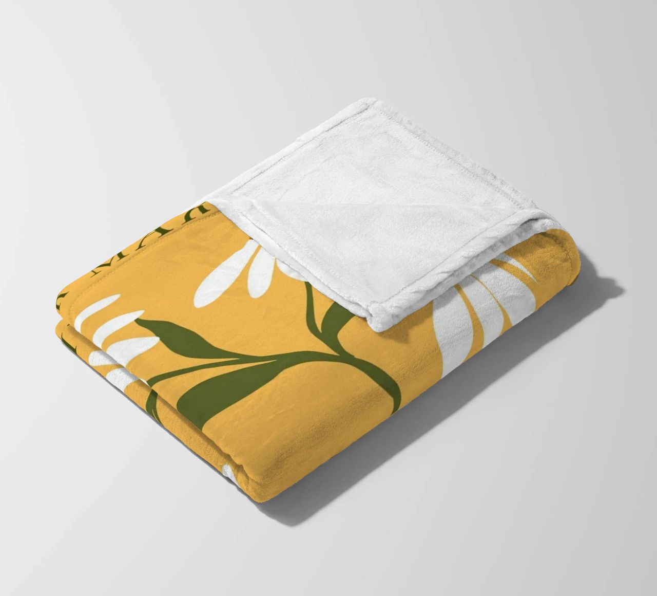 Daisy Art - Design botanico retrò coperta in pile da Whole©