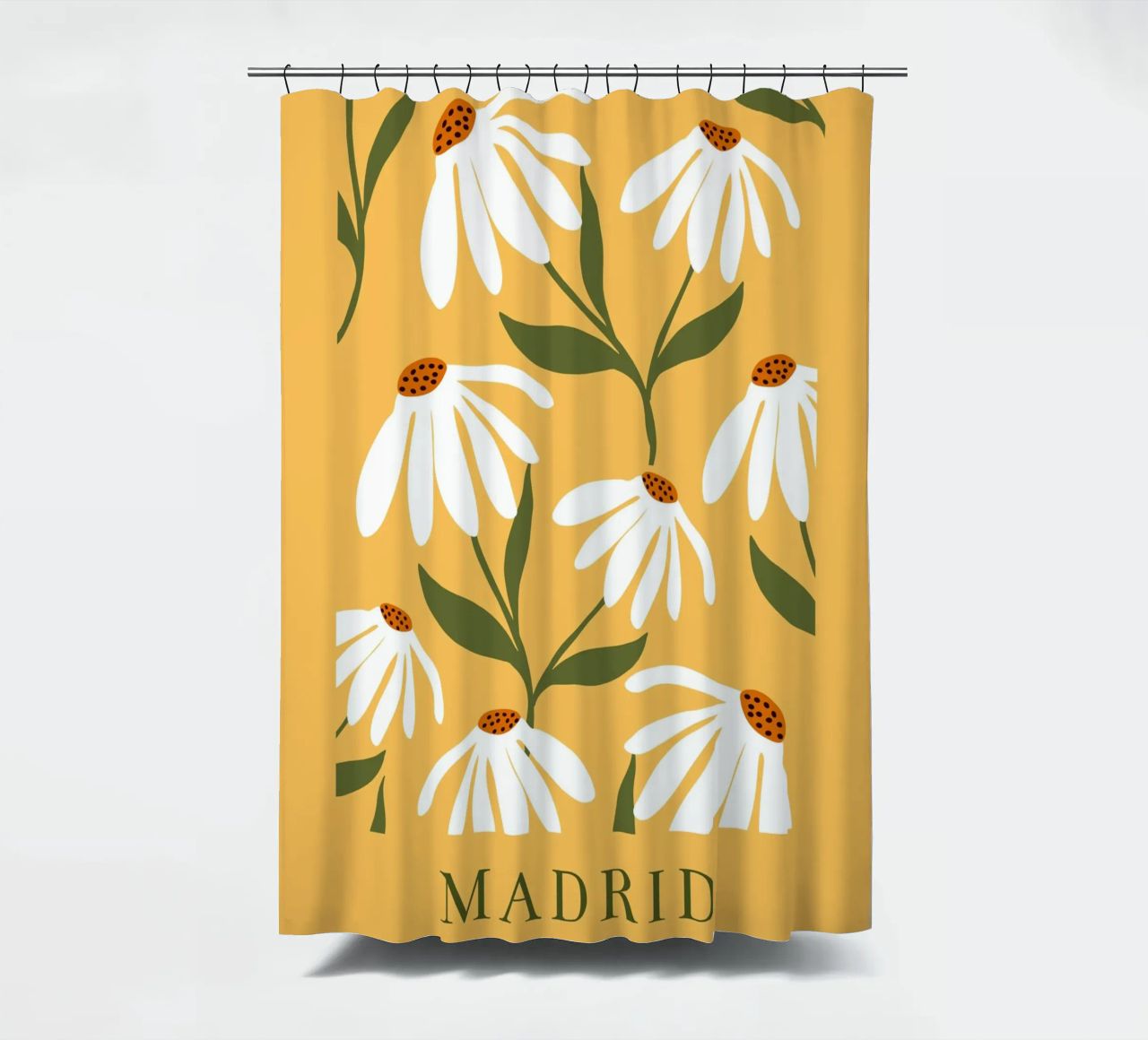 Daisy Art - Design botanico retrò tenda da doccia da Whole©