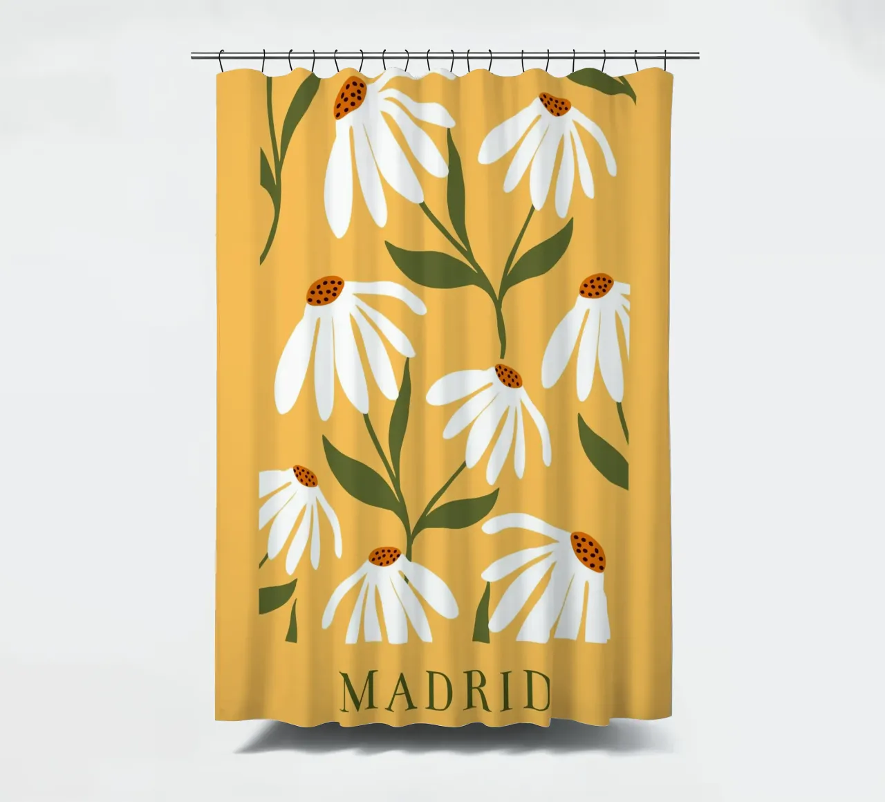 Daisy Art - Design botanico retrò tenda da doccia da Whole©