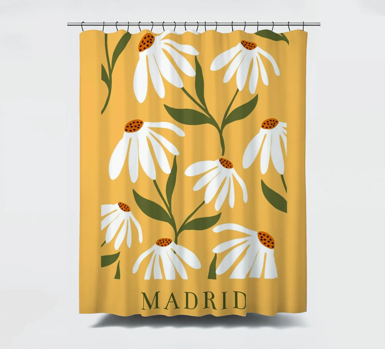 Daisy Art - Design botanico retrò tenda da doccia da Whole©