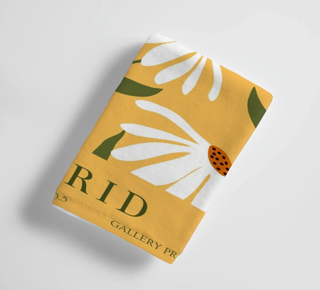 Daisy Art - Design botanico retrò asciugamano da bagno da Whole©