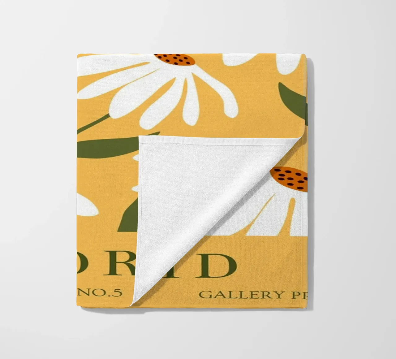 Daisy Art - Design botanico retrò telo mare da Whole©