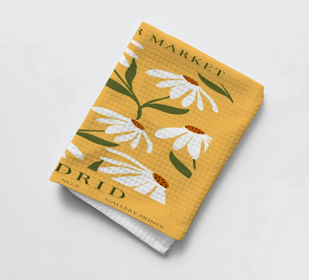 Daisy Art - Design botanico retrò canovaccio da cucina da Whole©