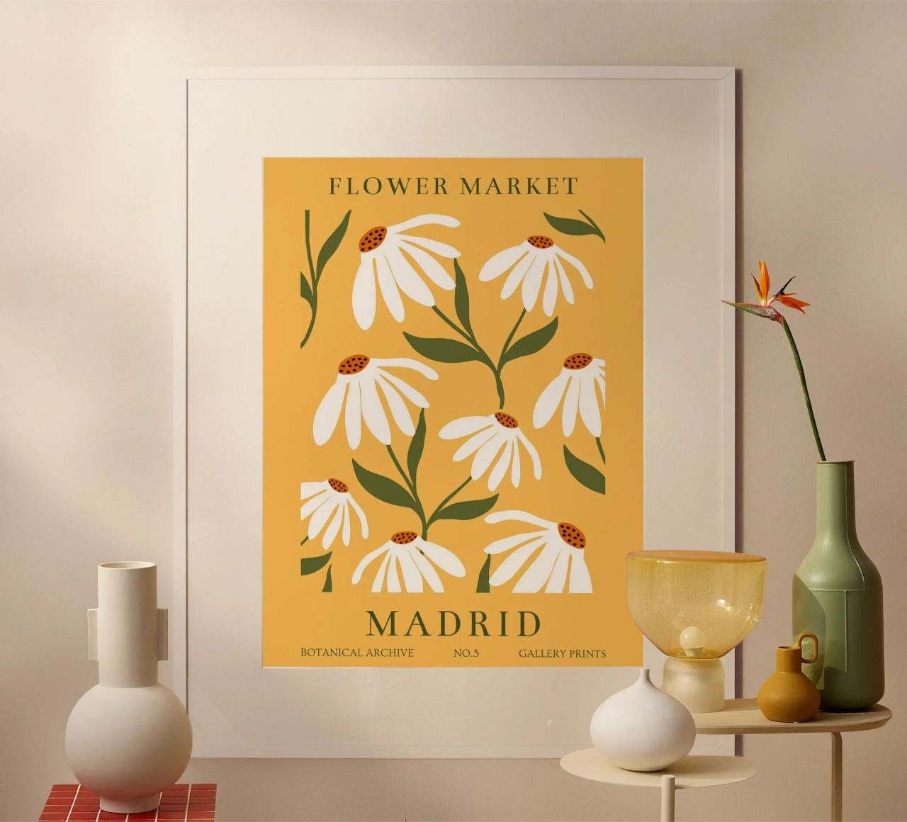 Daisy Art - Design botanico retrò poster da Whole©