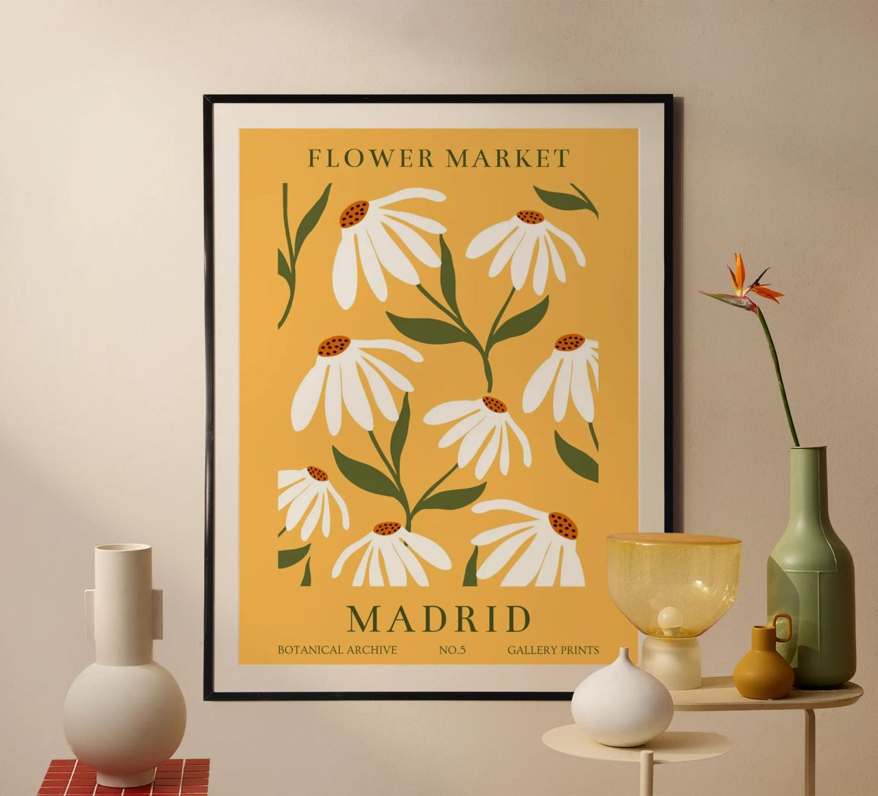 Daisy Art - Design botanico retrò poster da Whole©