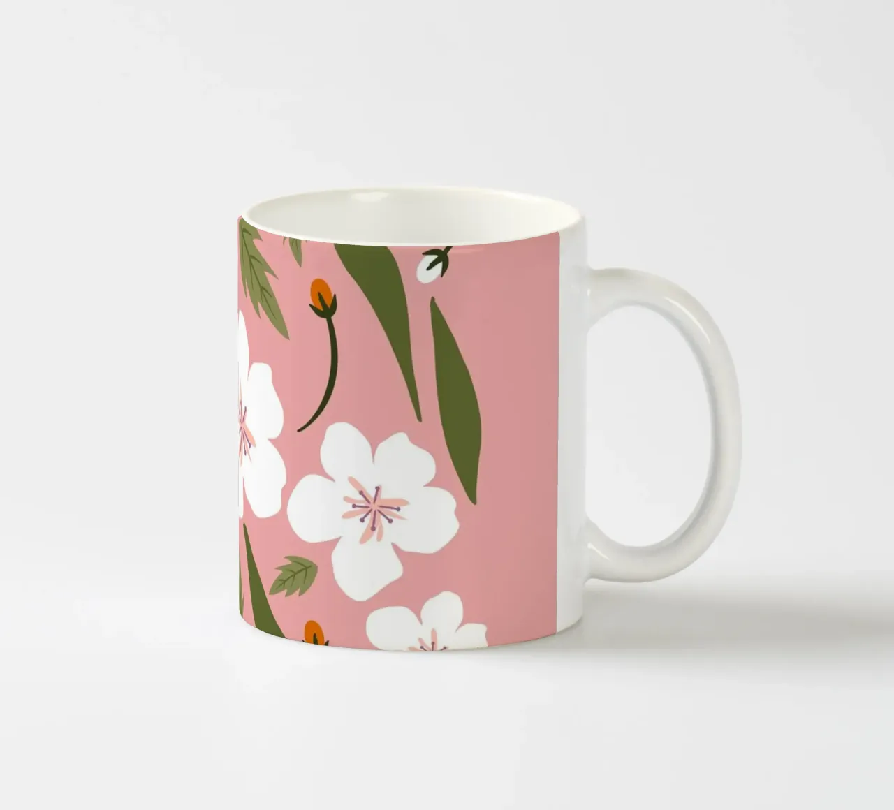 Poster di fiori delicati - Arte botanica d'epoca tazza in ceramica da Whole©