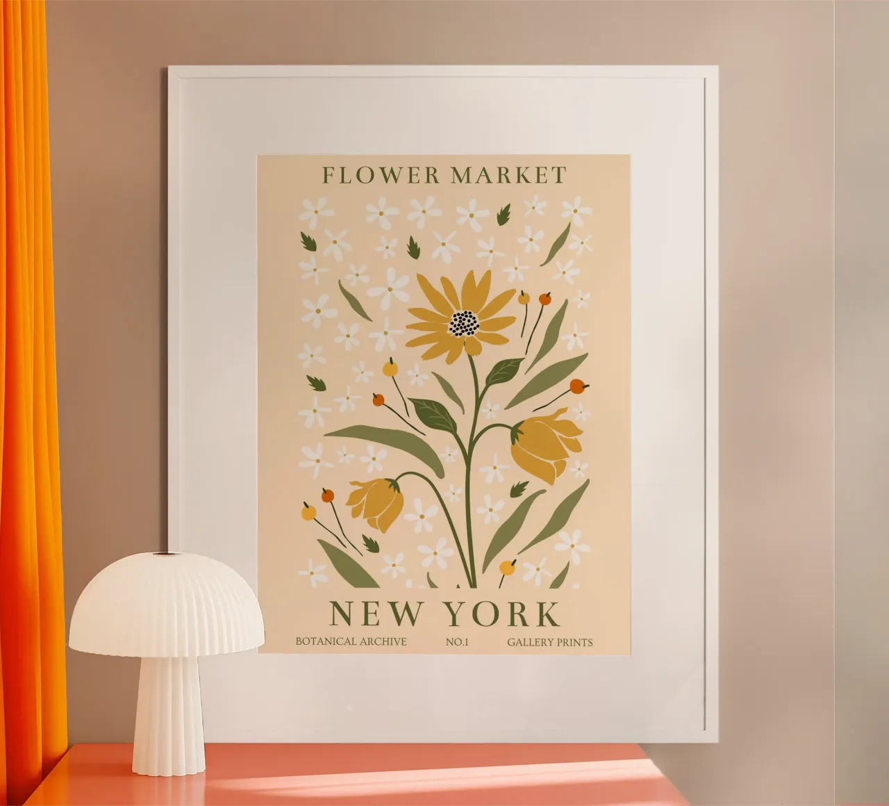 Girasole botanico - Poster fiori vintage poster da Whole©