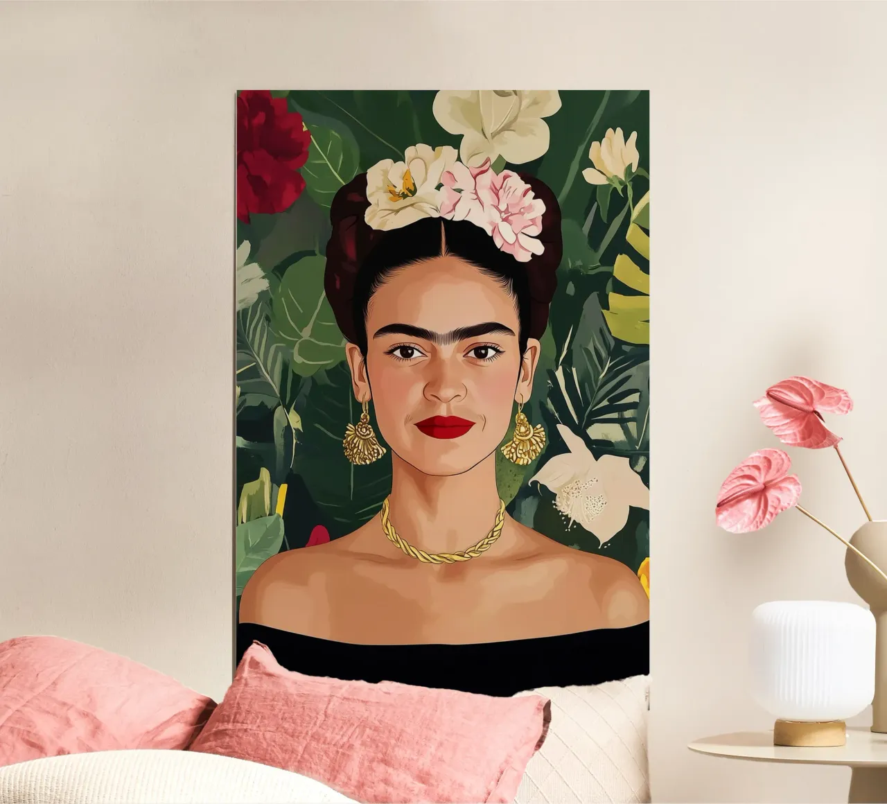 Frida Kunst der Weiblichkeit Poster von Carinaprint