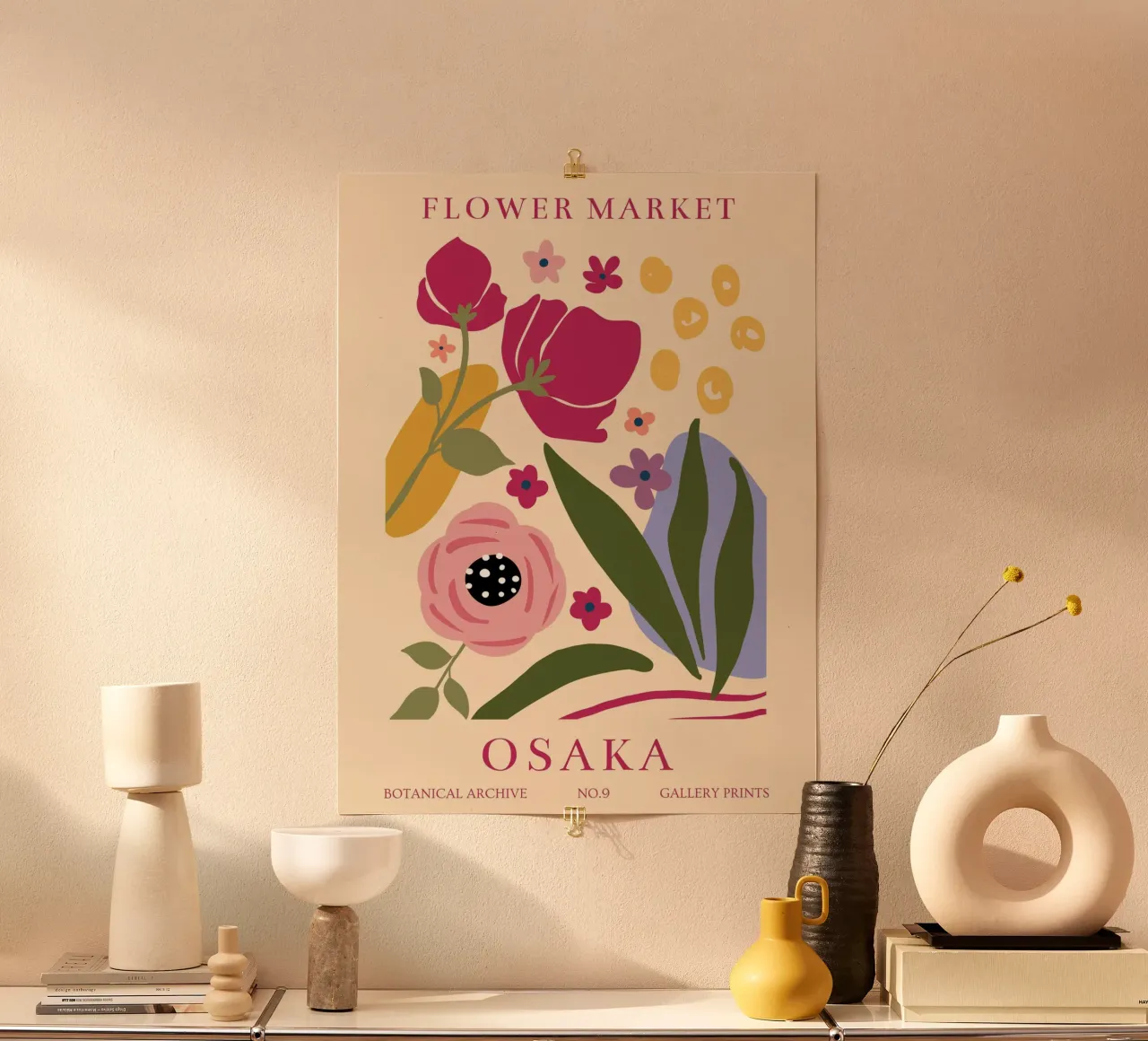 Design floreale vintage - arte floreale moderna carta hahnemühle da Whole©