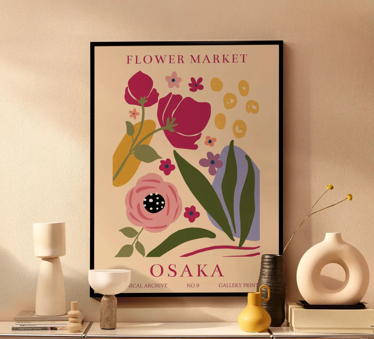 Design floreale vintage - arte floreale moderna carta hahnemühle da Whole©