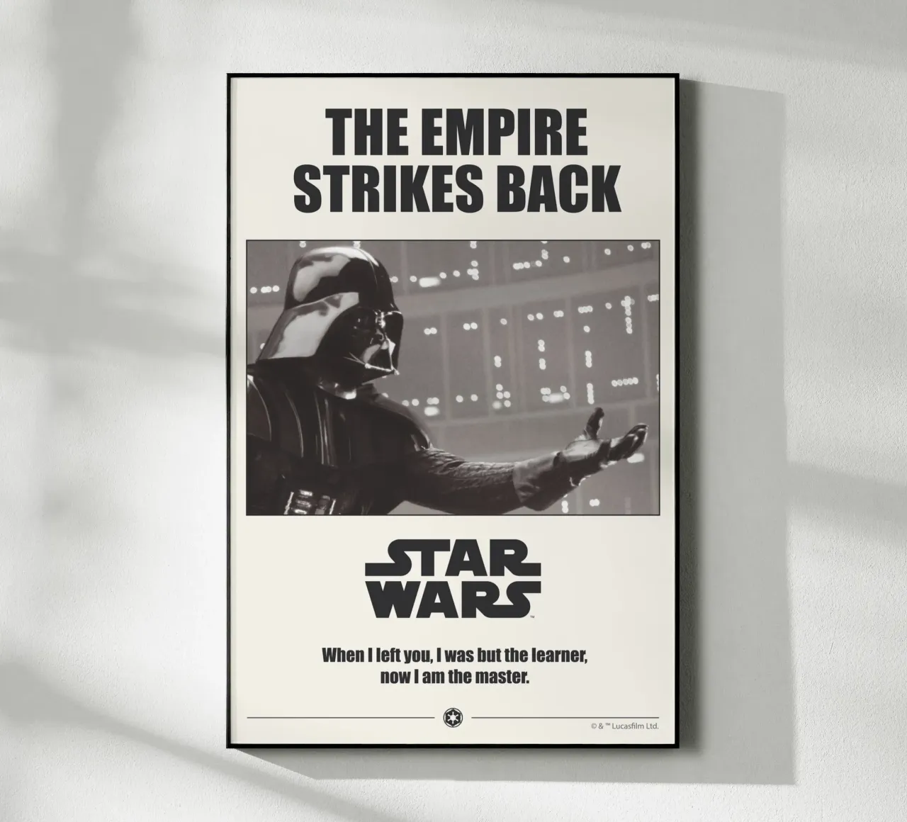 The empire strikes back II plexiglass da Star Wars