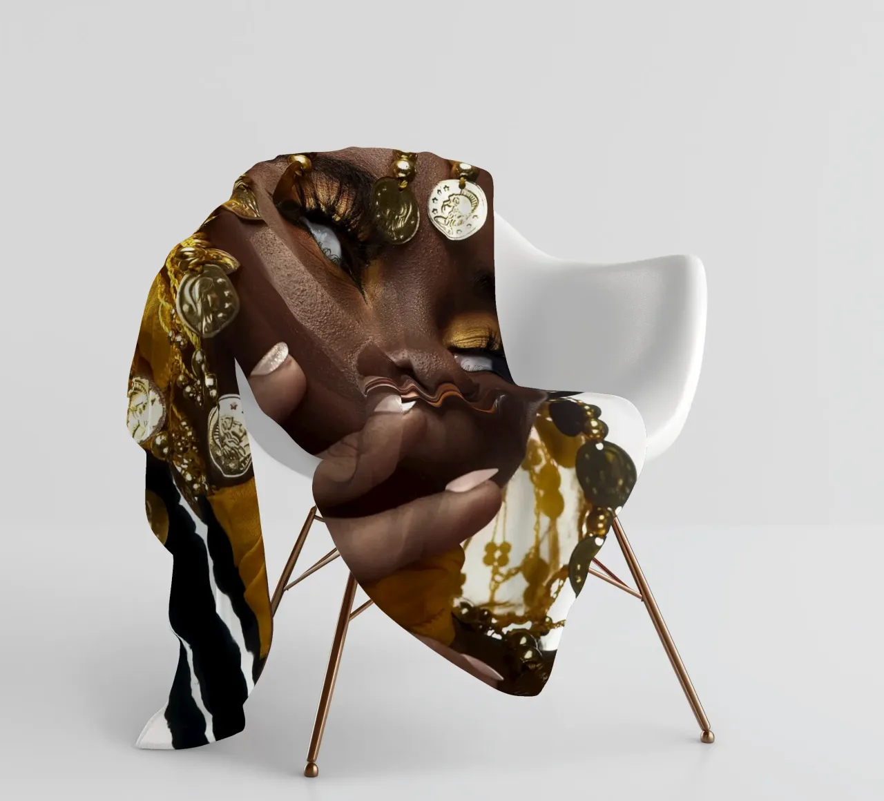 Afro Itana coperta in pile da Mathudace Créas