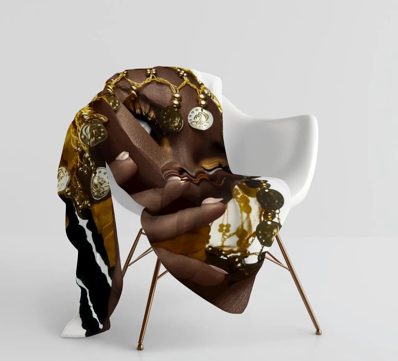 Afro Itana coperta in pile da Mathudace Créas