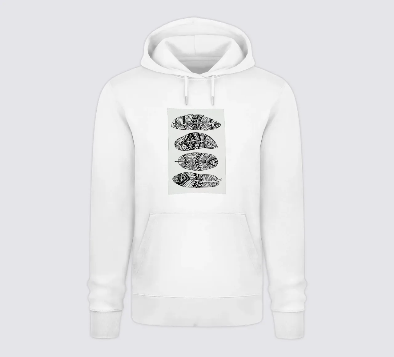 Feathers Of My Life felpa con cappuccio da Pom Graphic Design