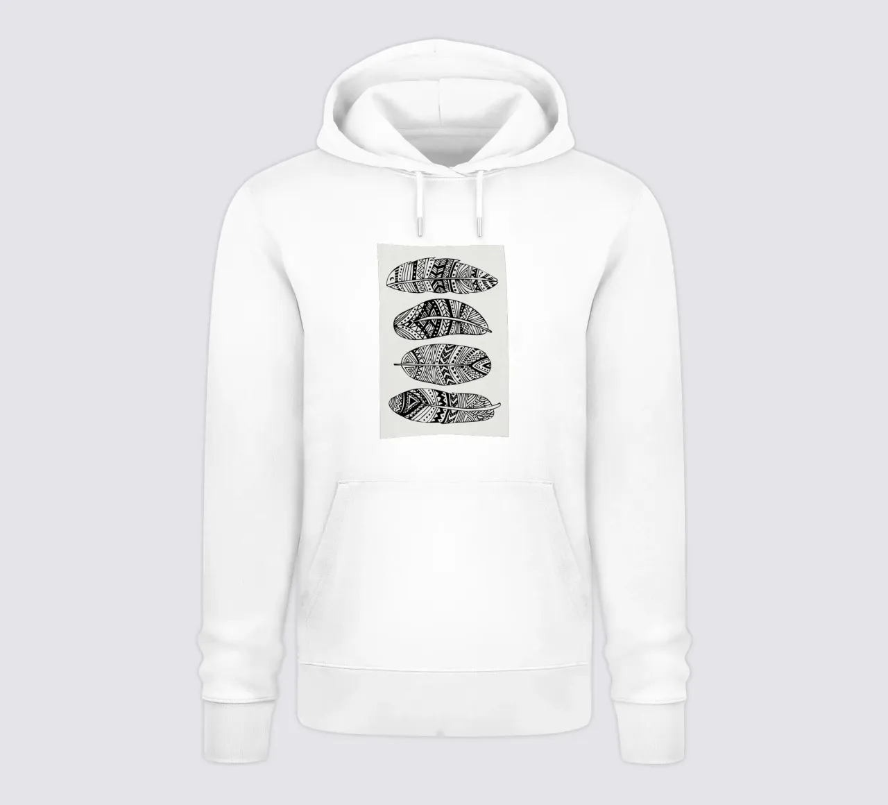 Feathers Of My Life felpa con cappuccio da Pom Graphic Design