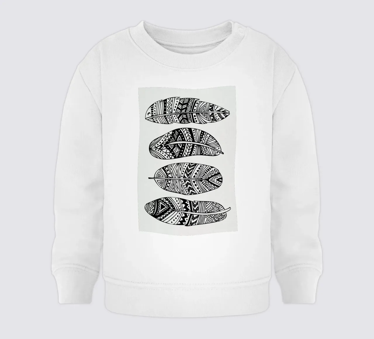 Feathers Of My Life felpa neonato da Pom Graphic Design