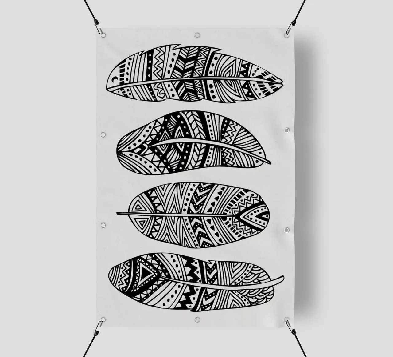 Feathers Of My Life telo in pvc da Pom Graphic Design
